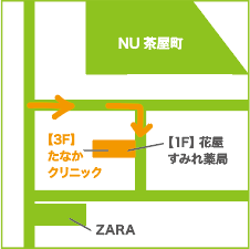 北側からの道順(阪急茶屋町口)